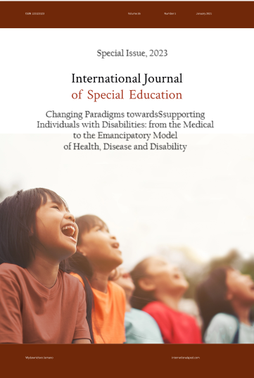 											View Vol. 38 No. 3 (2023): Changing Paradigms Towards Supporting Individuals with Disabilities: from the Medical to the Emancipatory Model of Health, Disease and Disability
										